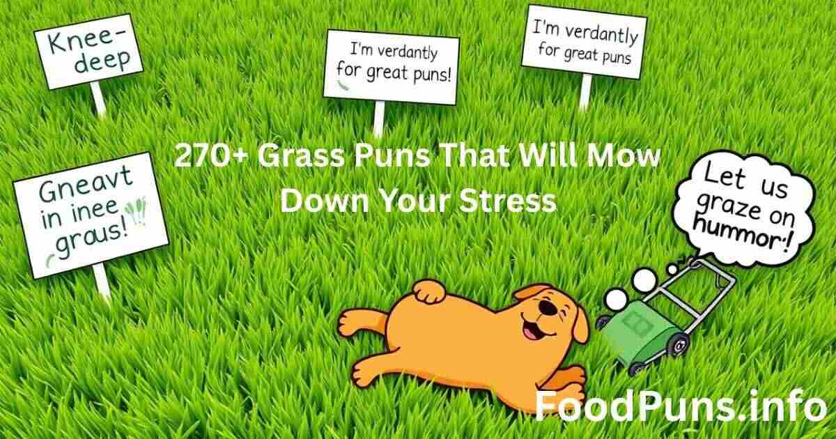 270+ Grass Puns That Will Mow Down Your Stress